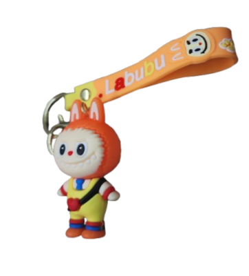 Orange Labubu Keychain