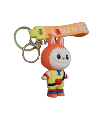 Orange Labubu Keychain