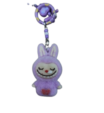 Purple Fuzzy Labubu