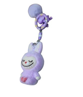 Purple Fuzzy Labubu