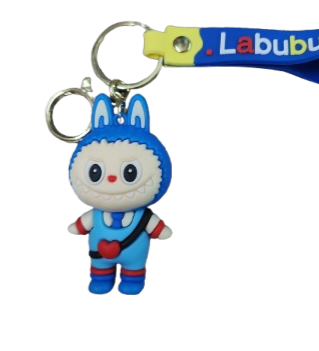 Blue Labubu Keychain